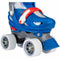 Nijdam Geo Metricker - Rolschaatsen - Verstelbaar 33-36 - Blauw/Rood/Wit/Zilvergrijs
