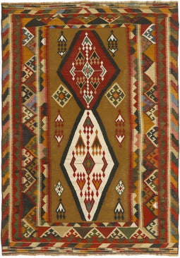 MOMO Rugs - MOMO Rugs Kelim Old 114 Vloerkleed - 150x217 cm - Vierkant - Tapijt - - Meerkleurig