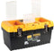 Perel Gereedschapskoffer - Polypropyleen - Verwijderbare inlegbak 3 organizers - Zwart Geel 486 x 267 x 242 mm