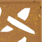 vidaXL - Wanddecoratie - tuin - bamboebladontwerp - 105x55 - cm - cortenstaal