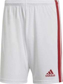 Adidas Squadra 21 Short - Voetbalkleding - Aeroready technologie - Wit - Rood - Maat S
