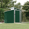 vidaXL - Tuinschuur - 270x130x208,5 - cm - gegalvaniseerd - staal - groen