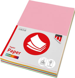 Kopieerpapier Quantore Colour A4 120gr 10 kleuren x 10 vel 100 vel | 10 stuks