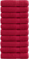 vidaXL - Badhanddoeken - SOLUND - 10 - st - 600 - g/m² - 70x140 - cm - rood