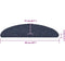 vidaXL - Trapmatten - zelfklevend - 10 - st - 56x17x3 - cm - naaldvilt - blauw
