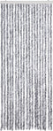 vidaXL - Vliegengordijn - 56x200 - cm - chenille - zilverkleurig