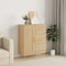 vidaXL - Dressoir - 69,5x34x90 - cm - bewerkt - hout - sonoma - eikenkleurig