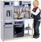Klein Toys Miele familiekeuken - 83,5x30x101 cm - fornuis, magnetron, espressomachine, koelkast, gootsteen - incl. bijpassende accessoires, licht- en geluidseffectenn - multicolor