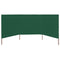 vidaXL - Windscherm - 3-panelen - 400x120 - cm - stof - groen