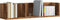 vidaXL - Cd-wandschap - 75x18x18 - cm - bewerkt - hout - oud - houtkleurig