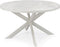 Stalux Ronde eettafel 'Daan' 120cm, kleur wit / wit marmer