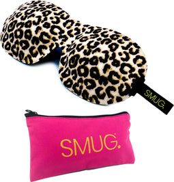 SMUG 3D Slaapmasker met Opbergzakje - 100% Verduisterend - Ergonomisch Oogmasker - Animal Print
