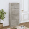 vidaXL - Schoenenkast - 63x24x147 - cm - bewerkt - hout - betongrijs
