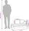 vidaXL - Chaise - longue - met - kussens - en - bolster - fluweel - lichtgrijs
