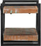 vidaXL - Wandschap - massief - gerecycled - hout - meerkleurig