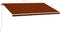 vidaXL - Luifel - handmatig - uittrekbaar - 500x300 - cm - oranje - en - bruin