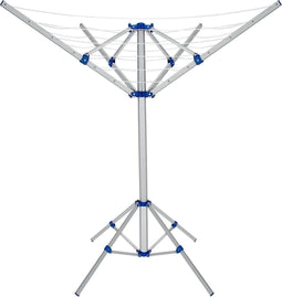 Monzana Aluminium Droogmolen - 4 Armen 168x82x78cm - Zilver