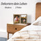 Dubbel Houten Fotolijst 10x15 cm met Glas - Houtnerf