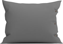 Yellow Kussensloop Percale - Kussenhoes van 60x70 cm - 1 stuk - 100% Katoen-Perkal - Grijs
