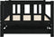 vidaXL - Slaapbank - met - onderschuifbed - 90x190 - cm - massief - grenenhout - zwart