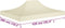 vidaXL - Partytentdak - 270 - g/m² - 4x3 - m - crème