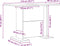 vidaXL - Eettafel - Artisan - Eik - 110x60x75 - cm - Engineered - Wood