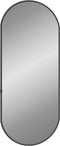 vidaXL - Wandspiegel - 60x25 - cm - ovaal - zwart