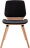 vidaXL - Eetkamerstoelen - 2 - st - kunstleer - zwart