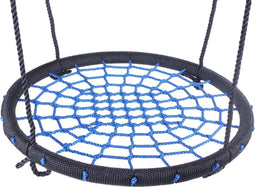 B-Play Nestschommel Blauw Ø100 cm PP touwen