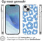 iMoshion Hoesje Geschikt voor iPhone 14 Hoesje Siliconen - iMoshion Design hoesje - Blauw / Retro Blue Flowers