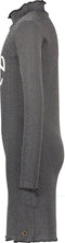 Flo - Meisjes Jurk - Turtle neck - Zwart met zilver (maat 116)