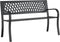 vidaXL - Tuinbank - 120 - cm - staal - zwart