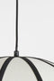 Light & Living Hanglamp Sulina - Linnen - 35cm - Wit/Zwart