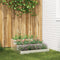vidaXL - Tuinplant - 3-laags - 90x90x35 - cm - RVS