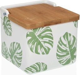 Zoutvaatje met deksel Versa Groen 12,2 x 11,5 x 12,2 cm Keramisch