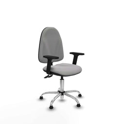 Piqueras y Crespo B2D05RT - Bureaustoel - Hoogteverstelbaar met armleuning - Lichtgrijs