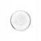 Vtwonen Dinerbord - 25,5cm - Zilveren rand - Wit