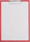 MAUL klemplaat Poly, PP folie, A4 staand, rood 12 stuks