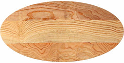 vidaXL - Tafelblad - 100x50x2 - cm - ovaal - massief - eikenhout - lichtbruin