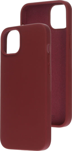 Mobiparts iPhone 14 Plus - Silicone Cover - Krasbestendig - Plum Red