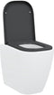 vidaXL - Snelle - Montage - Toiletbril - met - Zachte - Sluiting - Duroplast - Antraciet