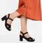 POSH by Poelman SOOF - Dames Sandalen met hak - Imitatiesuède - Zwart - Maat 37