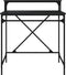 vidaXL - Bureau - 80x50x90 - cm - bewerkt - hout - en - ijzer - zwart