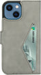 Mobiparts iPhone 13 Mini - Classic Wallet Case - Ruimte voor pasjes - Granite Grey