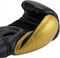 Super Pro Combat Gear ACE - Kickbokshandschoenen - PU met klittenbandsluiting - Zwart/Goud 12oz