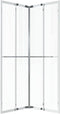 vidaXL - Douchecabine - 90x70x180 - cm - mat - ESG