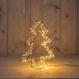 Anna's Collection - Metal 36 cmx7 cm 3D Tree Black With 300Led Clas...
