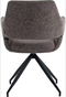 Furnihaus Monza Bjorn - Eetkamerstoelen - Armleuningen en 180° draaifunctie - Taupe (2 stuks)