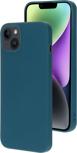 Mobiparts iPhone 14 Plus - Silicone Cover - Soft-touch - Blueberry Blue