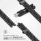Selencia Jubilee stalen bandje - Geschikt voor Apple Watch 1, 2, 3, 4, 5, 6, 7, 8, 9, 10 (42 mm), SE - 38/40/41 mm - Zwart - One Size